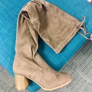 Tan Knee High Boots